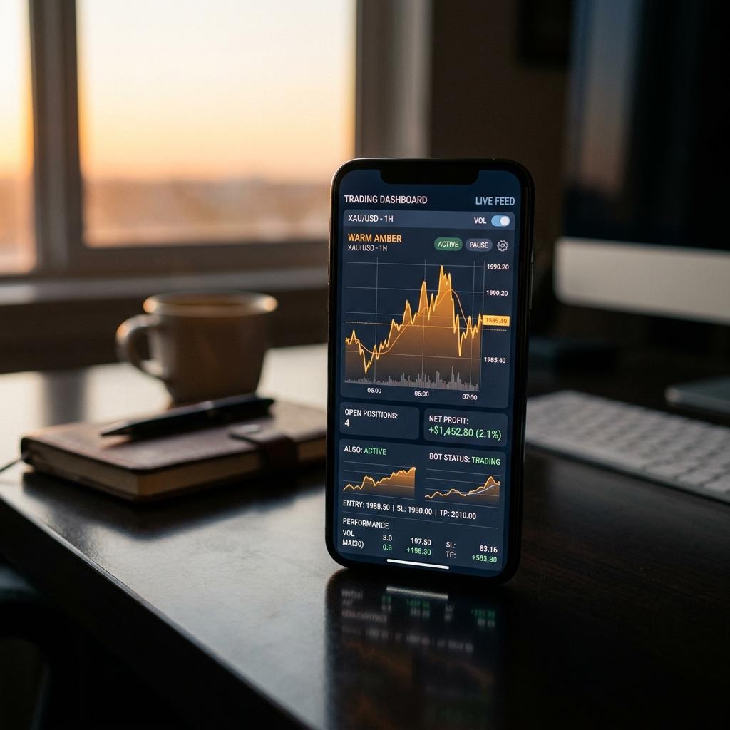 AetherGuard AI Dashboard auf einem Smartphone